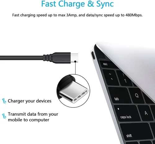 Vista 7 de Cargador de teléfono rápido USB C de 20 W para Samsung Galaxy A37 A57 A17 A56 A36 A26 A55 A35 A54 5G A53 A73 A23 A71 A51 A52 A42 A32 A15 A13 A03s