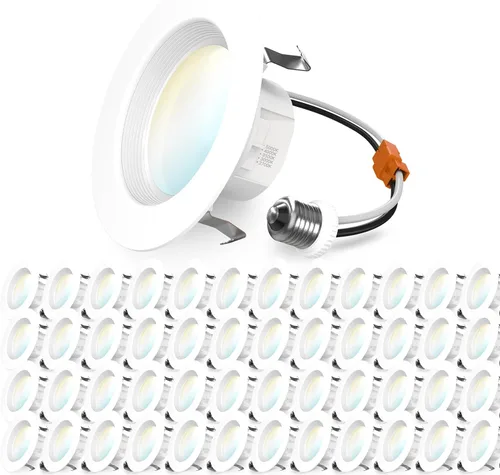 Vista 8 de Sunco - Paquete de 24 luces LED empotrables de 6 pulgadas, retrofit Downlight para techo, borde deflector, 1050 LM, 13 W (equivalente a 75 W)