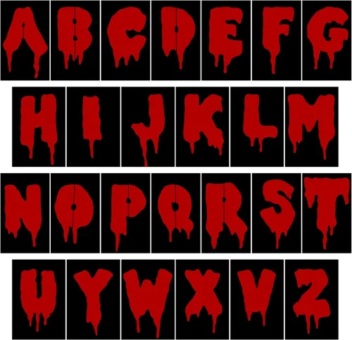 26 plantillas de letras de Halloween, plantillas de pintura del alfabeto, reutilizables, plantillas de letras de dibujo para pintar sobre lienzo de