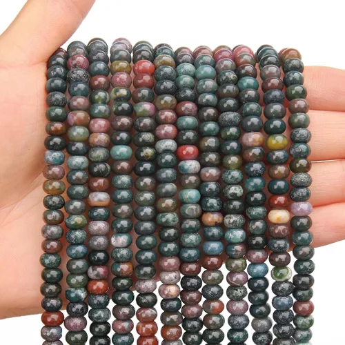 Vista 77 de BONNY BOXX 1 hebra (150 piezas) Cuentas naturales de turquesa africana de 2 * 4 mm, cuentas de disco de ábaco de piedra natural, cuentas sueltas
