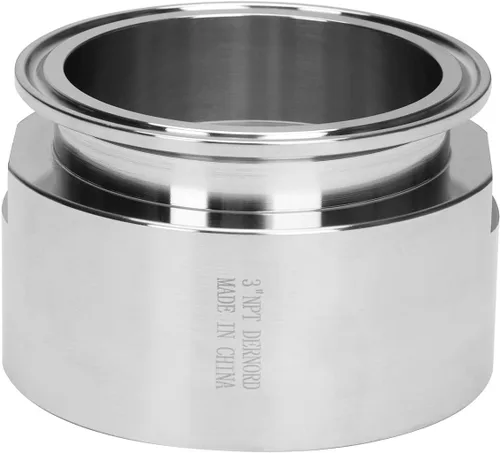 Vista 10 de Dernord - Adaptador de abrazadera triple de 1.5'' a abrazadera de rosca FNPT de 1 pulgada para tubería sanitaria