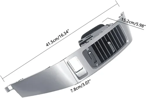 Vista 7 de Embellecedor de ventilación con marco de inserción para Toyota Prado Land Cruiser Lexus GX470 2003-2009, panel de salida de ventilación