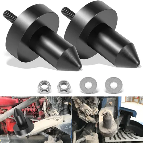 Paquete de 2 pines de capó 924-5410 Poly para Kenworth T660, T660, T800, W900, T2000, T400, T440, T450, T470, T600A, 2003-2010