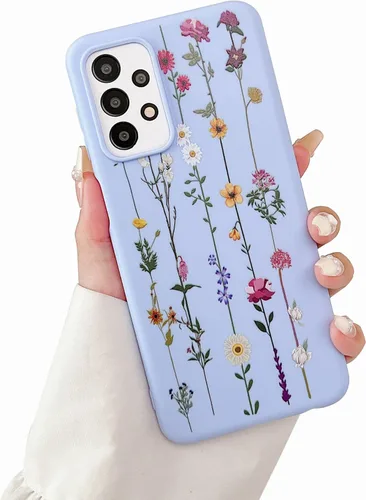 Vista 37 de ZTOFERA Funda protectora de silicona flexible para Samsung Galaxy A23 4G/5G, bonita funda protectora de silicona flexible para Samsung Galaxy A23