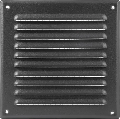 Vista 33 de Rejilla de ventilación cuadrada, medida interior de 3 x 10 pulgadas, rejilla de ventilación de aire de metal blanco, uso interior/exterior, medida