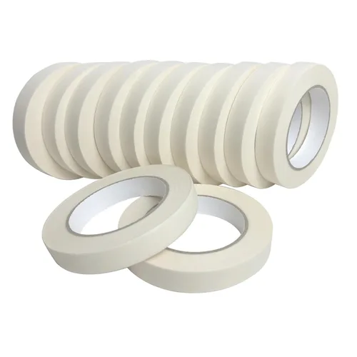 Lazybug studio Cinta adhesiva de 0.75 pulgadas, paquete de 12 cintas adhesivas blancas, 3/4 pulgadas x 55 yardas x 12 rollos, 660 yardas en total