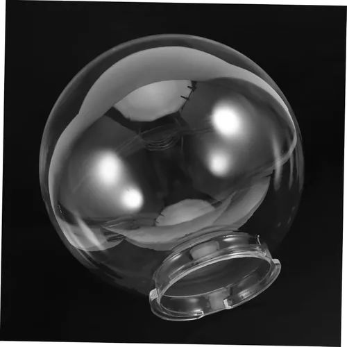 Vista 3 de Pantalla de vidrio cubierta de luz de pantalla redonda para lámpara de globo de lámpara de repuesto para lámpara de vidrio de repuesto, cubierta