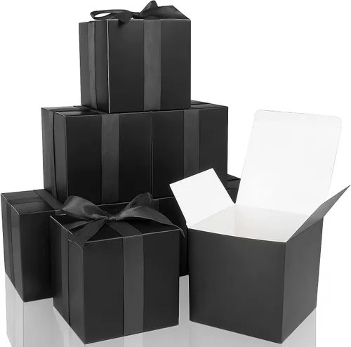 Vista 29 de COTOPHER 60 cajas de regalo pequeñas, cajas de regalo de 2 x 2 x 2 pulgadas, cajas de regalo de papel con cintas, caja de dulces para regalos