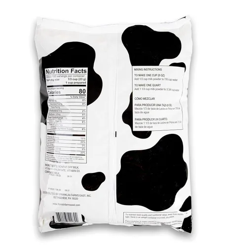 Vista 2 de Leche seca instantánea sin grasa premium de EE. UU. - Bolsa de 5 libras a granel