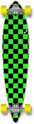 Vista 13 de Yocaher patineta, longboard de pintail pintado punked Negro