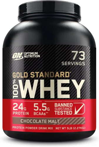 Vista 62 de Optimum Nutrition Gold Standard 100% proteína de suero en polvo, chocolate doble rico, 1.98 libras (el embalaje puede variar)