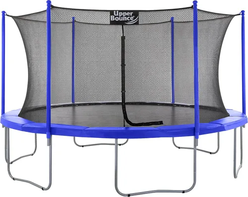 Vista 8 de Machrus Upper Bounce Round Trampoline Outdoor Backyard with Enclosure Net, Recreational, Gymnastics Activity for Kids and Adults
