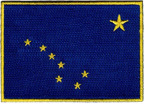 Vista 45 de Parche Bordado de la Bandera del Estado de Minnesota, Emblema MN, Planchado, Versión 2024