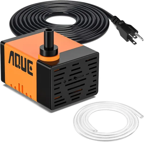 Bomba sumergible para fuente, una bomba de agua ultra silenciosa de 100 GPH, 120 V 60 HZ, cuenta con un diseño desmontable y es adecuada para