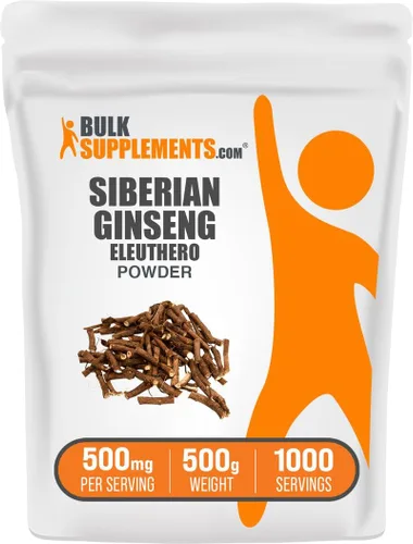 Vista 7 de BulkSupplements. com Eleuthero Powder - Polvo de ginseng siberiano, Eleutherococcus senticosus, suplemento de hierbas de ginseng - Sin gluten, 500