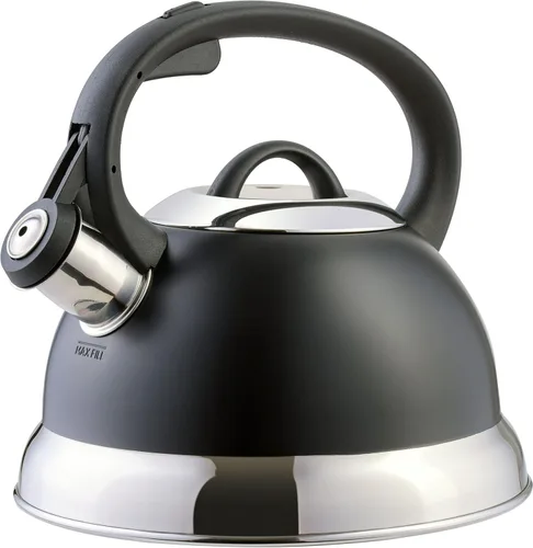 Vista 13 de Hervidor de agua para té con silbido Mr. Coffee 91407.02 Flintshire, de acero inoxidable, 1.75 qt, Plateado