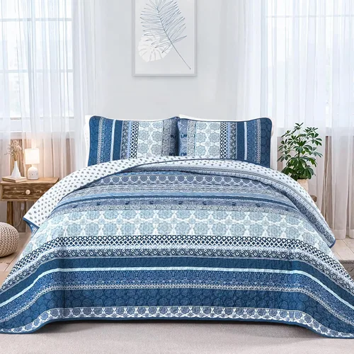 Vista 13 de WONGS BEDDING Juego de Edredón Boho Tamaño Full, Juego de Edredones Bohemios Grises de 3 Piezas, Juego de Ropa de Cama Cubrecama de Microfibra Negro