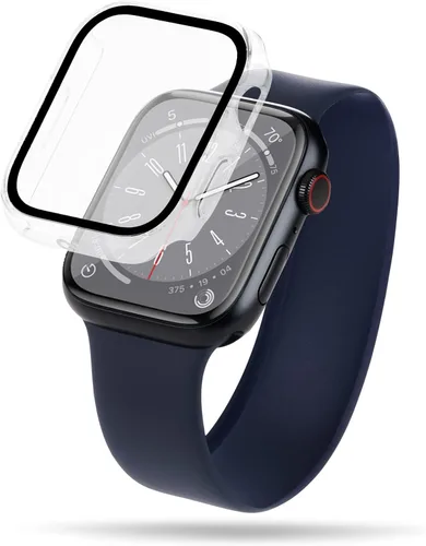 Vista 7 de Case-Mate Funda para Apple Watch Series 6 5 4 con protector de pantalla de vidrio templado integrado [1.732 pulgadas] vidrio templado 9H ultra