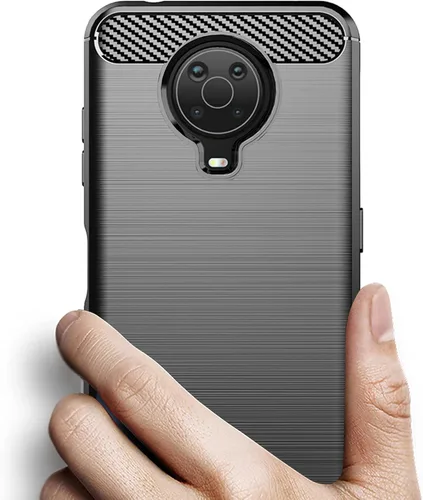 Vista 3 de Osophter Funda para Nokia G10, funda para Nokia G20 con 2 protectores de pantalla de absorción de golpes flexible de goma TPU protectora