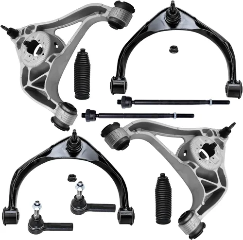Vista 377 de Detroit Axle - Kit de suspensión frontal de 10 piezas para Chevy Trailblazer EXT GMC Envoy XL XUV Buick Rainier Isuzu Ascender Olds Bravada, brazos