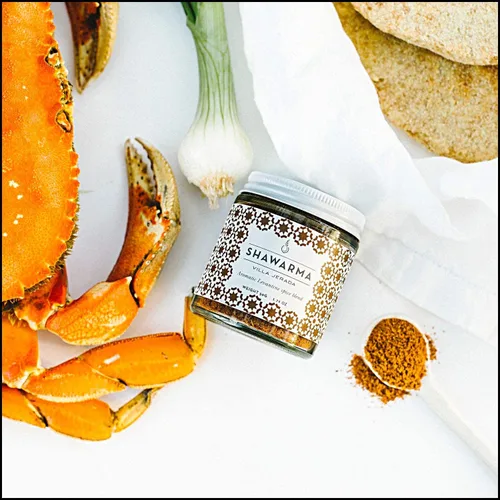 Vista 2 de Villa Jerada, Shawarma - Condimento prémium – Mezcla aromática de especias de Oriente Medio (apto para pollo, carne de res, cordero), 1.76 onzas