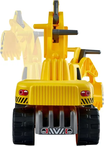 Vista 3 de BIG Power Worker Maxi Digger Excavadora Vehículo, Amarillo