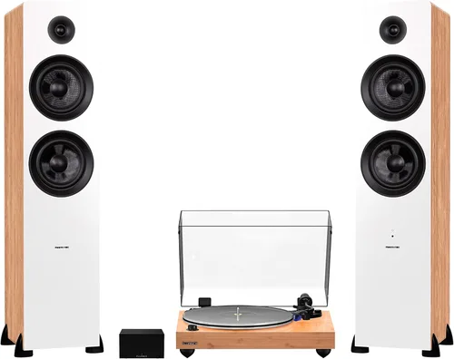 Fluance RT85 Reference High Fidelity Vinyl Turntable, PA10 Phono Preamp and Ai81 Powered Floorstanding Speakers, Ortofon 2M Blue Cartridge, 150W