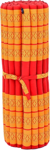 Vista 392 de Leewadee colchón tailandés enrollable para cama de invitados, tapete de yoga, para masaje tailandés, ecológico, orgánico y natural.