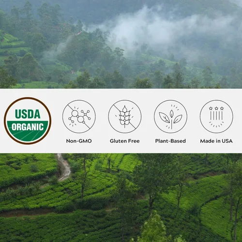 Vista 8 de One Farm by WAAYB Polvo orgánico con leche de canela y cúrcuma de Ceilán, orgánico USDA, comercio justo, sin OMG, con Ashwagandha, melena de león