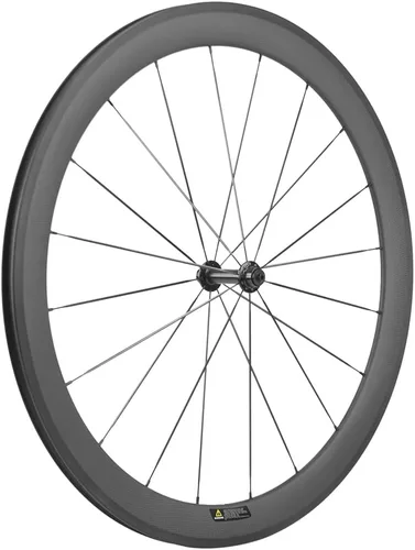 Vista 3 de set de 2 ruedas de 50 mm de fibra de carbono de 700 c, para bicicleta de carreras.