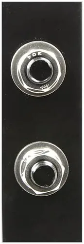 Vista 6 de GG Grand General 91023 - Colgador de acero inoxidable con resorte con luz LED roja/transparente, espacio de pernos de 2.5 pulgadas, par