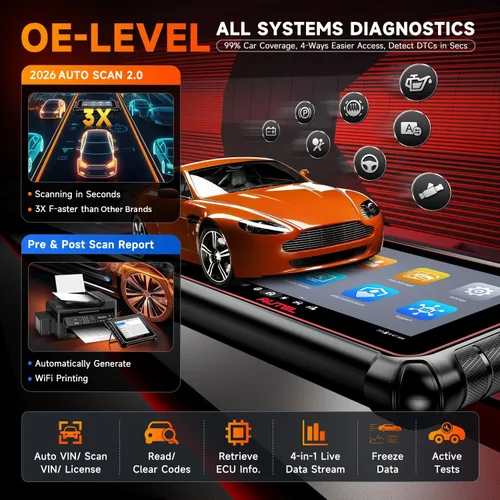 Vista 8 de Autel MaxiCOM MK906BT Herramienta de análisis de diagnóstico [+ $50 Valor MV108], 2021 Escáner automotriz más nuevo, codificación ECU, diagnóstico