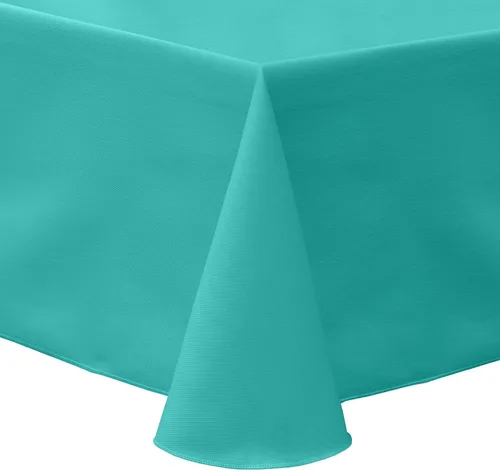 Vista 14 de Ultimate Textile Mantel ovalado de sarga de polialgodón 60 x 120 pulgadas, color verde cazador