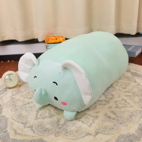 Vista 26 de TemBe 23.6 inch Cute Large Cat Plush Stuffed Animal Pillow, Very Soft Squish Mellow Hugging Toy Gifts for Bedding, Kids Sleeping Cute Pillow