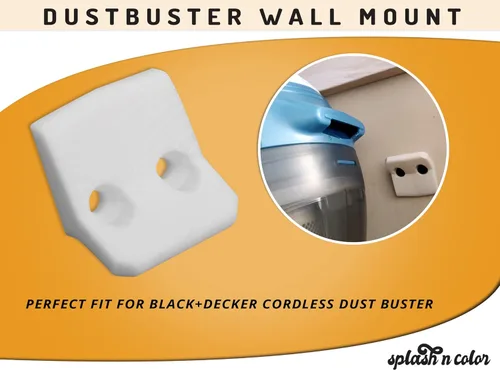 Vista 2 de Ganchos de montaje en pared compatibles con Black and Decker Dustbuster Hand and Vacuum inalámbrico recargable CHV1410L