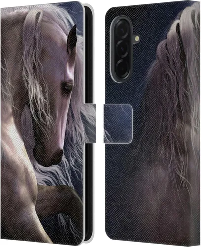 Vista 362 de Head Case Designs Officially Licensed Laurie Prindle A Morgan Christmas Western Stallion Leather Wallet Case Compatible with Samsung Galaxy A07 4G