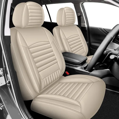 Vista 30 de TTX LIGHTING 2 fundas de asiento delantero compatibles con Subaru Ascent 2019-2024 2025, fundas de asiento de piel sintética compatibles con bolsa