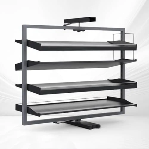 Vista 9 de 360-Degree Rotating Shoe Organizer - Space-Saving Hidden Shoe Cabinet for Entryway, Stylish Living Room & Hallway Storage Solution