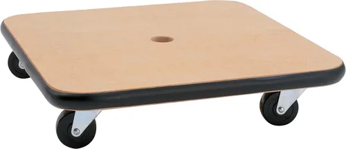 Vista 9 de Champion Sports Wood Scooter – 12" or 16" - Durable Wooden Base with Full Perimeter Bumper, Non-Marring Rubber Swivel Casters, Ideal for Active Play