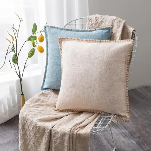 Vista 3 de Fundas de cojín decorativas modernas para decoración del hogar, funda de cojín lumbar para sala de estar, sofá, cama, 18 x 18 pulgadas