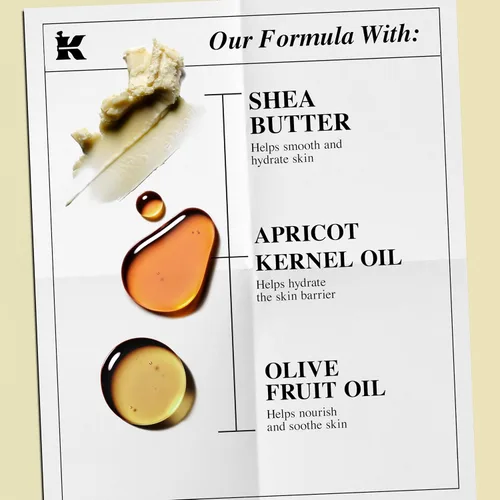 Vista 5 de Kiehl's Mantequilla Corporal Batida Creme de Corps, loción corporal suave que nutre e hidrata la piel, infundida con leche de soja y miel