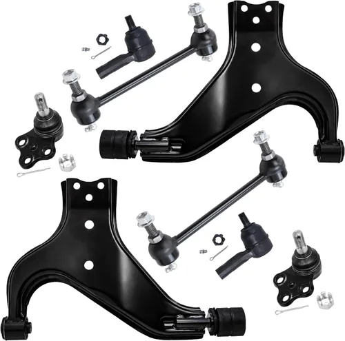Vista 104 de Detroit Axle - Kit de brazos de control delanteros 2WD de 8 piezas para Ford F-150 Lincoln Mark LT 05-08, 4 brazos de control superior e inferior