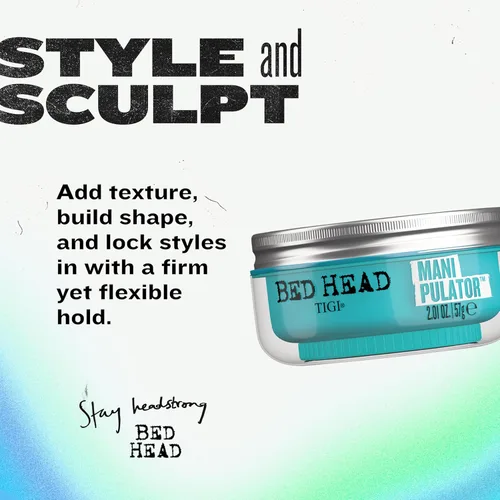 Vista 2 de TIGI Bed Head Manipulator - Masilla texturizadora, masilla de peinado de sujeción firme para cabello corto a mediano, 2.01 onzas