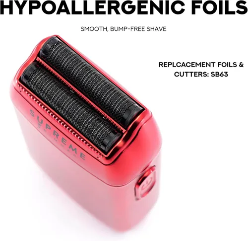 Vista 3 de Supreme Trimmer Crunch STF602 - Afeitadora impermeable de doble lámina para hombres 150 minutos de tiempo de funcionamiento, maquinilla de afeitar