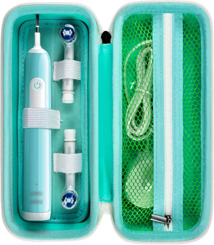 Vista 9 de Funda de viaje para cepillo de dientes compatible con Oral-B Pro 1000, 2000, 3000, 3500, 1500/ para cepillo de dientes eléctrico Philips Sonicare
