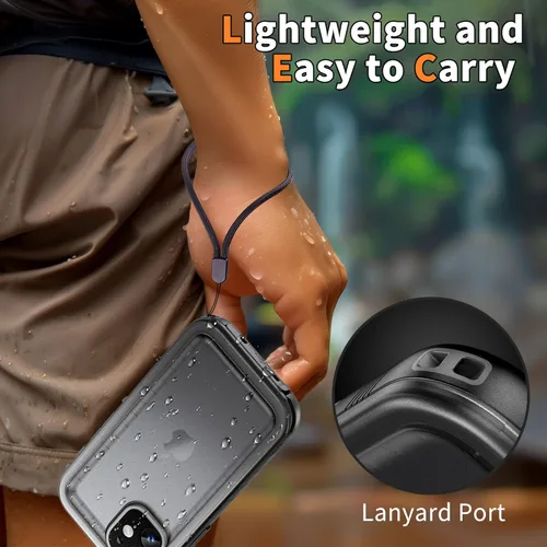 Vista 9 de Cozycase Compatible con funda impermeable para iPhone 11, protector de pantalla incorporado, cubierta de parachoques resistente de cuerpo completo