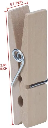 Vista 8 de 30 pinzas de madera grandes, resistentes y resistentes para colgar, al aire libre, manualidades