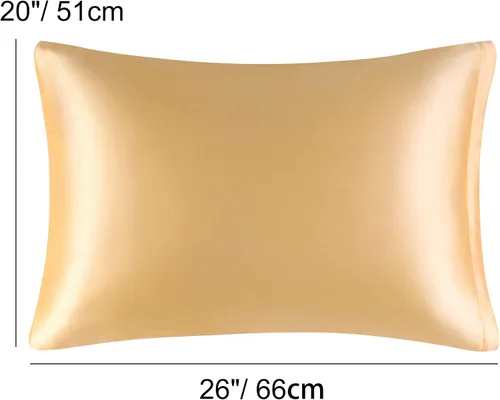 Vista 7 de PiccoCasa Fundas de almohada de satén de 85 GSM para cabello y piel, funda de almohada sedosa de lujo con cierre de cremallera, fundas de almohada