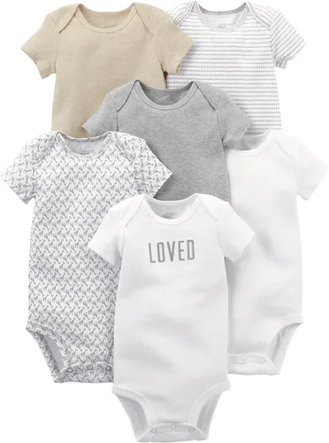 Simple Joys by Carter's Unisex Babies' Short-Sleeve Bodysuit