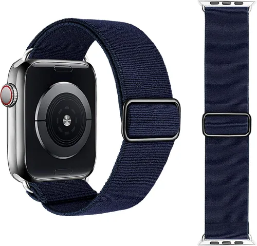 Vista 20 de Correa elástica Solo Loop Compatible con Apple Watch Band de 1.49, 1.57, 1.61, 1.65, 1.73, 1.77, 1.7, 1.97 pulgadas, Boho Bands para iWatch Series